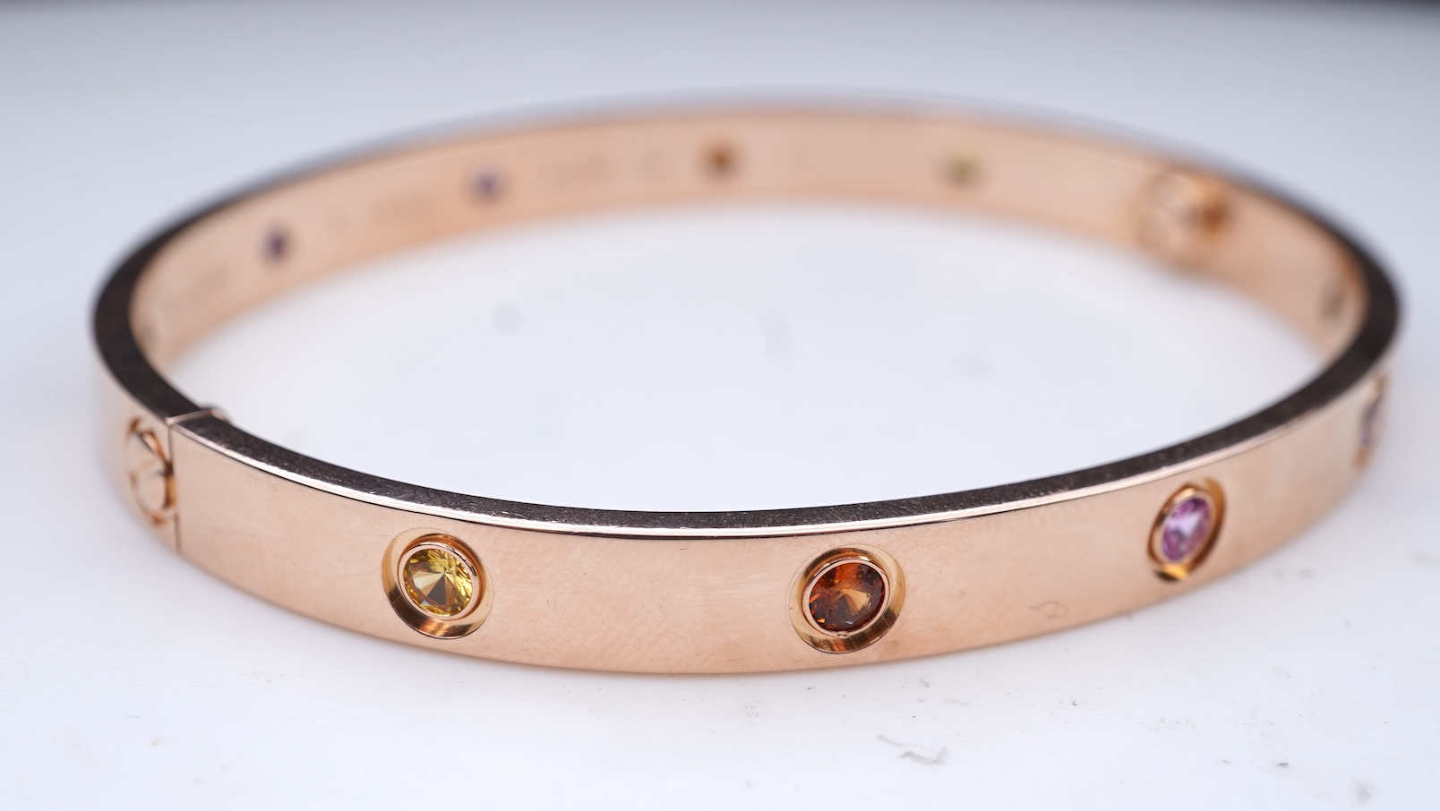 Cartier, a multi-gem 'LOVE' bangle